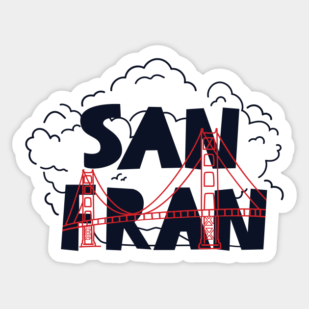 San Fran Sticker by luckybengal